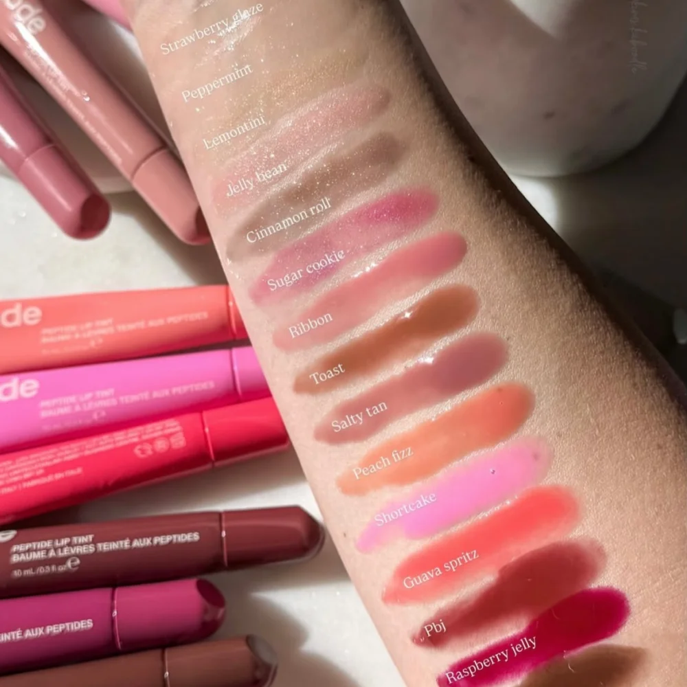 Popular RHODE Mulit Color Ribbon PBJ Lemontini Lip Gloss Non-Fading Waterproof Blusher Moisturizing Shimmer Makeup Lip Stick