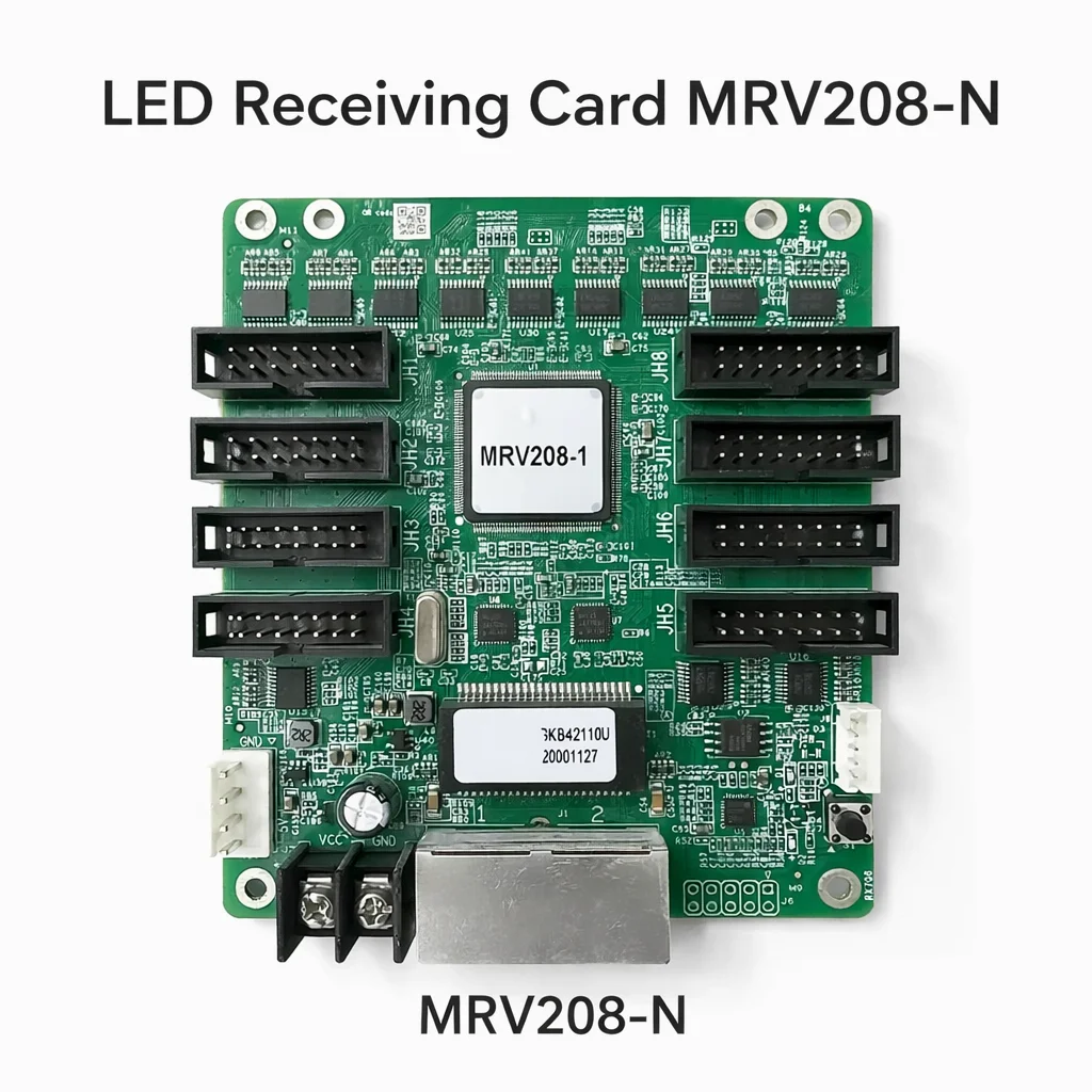 

MRV208-N LED Receiving Card Full Color Synchronous Control, 8 HUB75E Connectors, Upgraded Replacement for MRV208-1