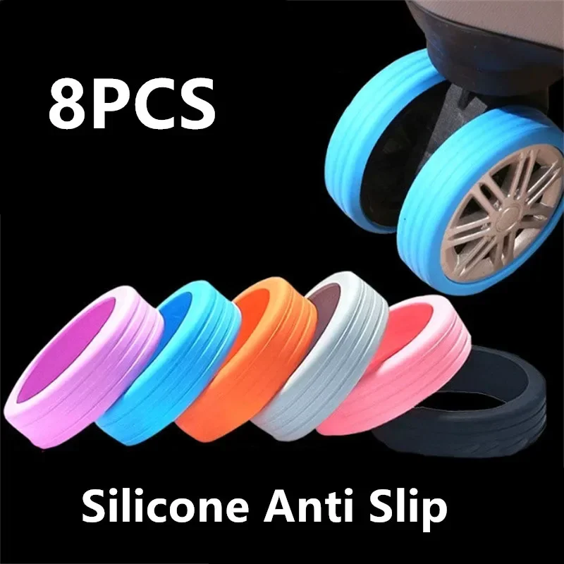 8PCS Silikon Reise Gepäck Räder Schutz Abdeckung Stille Sound Koffer Räder Schutz Abdeckung Reduzieren Rad Tragen Großhandel 2 #