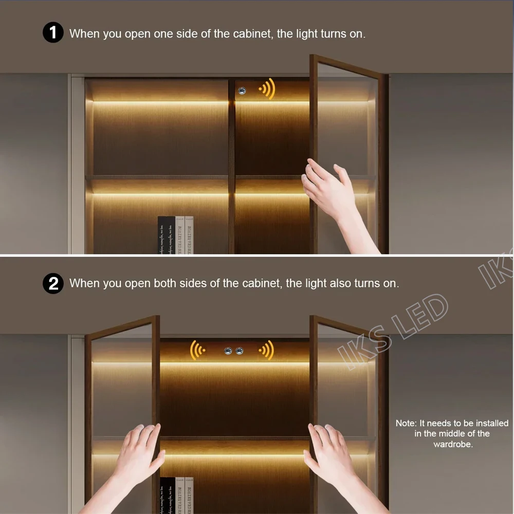 Door Control Masking Type Sensor Mini Touch Sensor LED Lamp Sensing Switch DC 12-24V 5A Cabinets DuPont Connector Cable