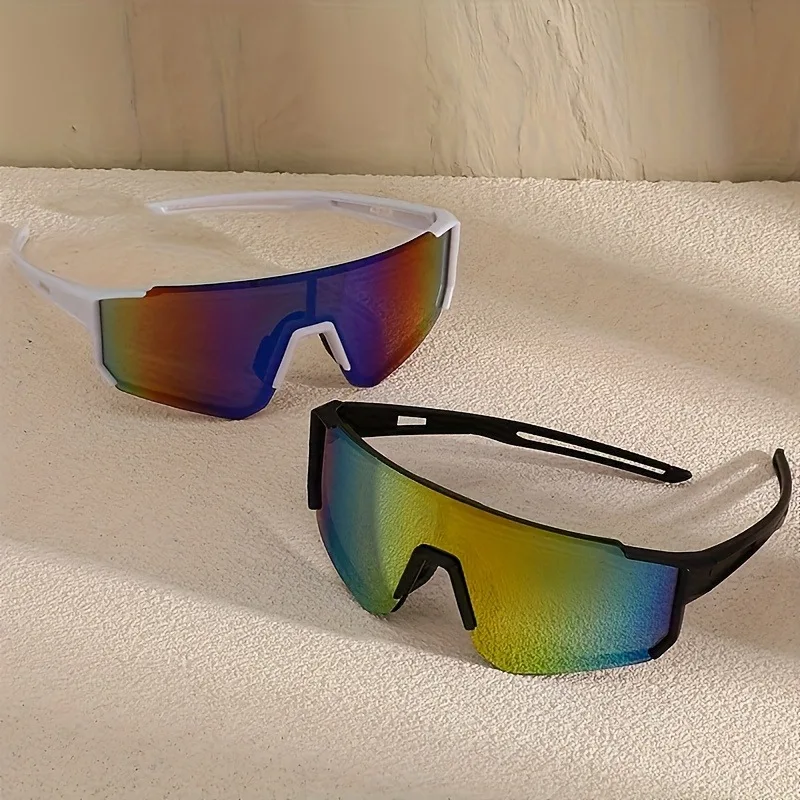 قطعتان من النظارات ذات الإطار الهندسي للجنسين بأذرع سوداء عصرية هدية مثالية لنظارات الموضة اليومية