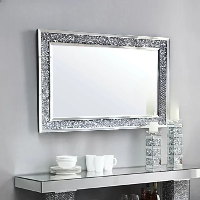 Nordic entrance decorative mirror modern wall-mounted toilet bathroom vanity mirror