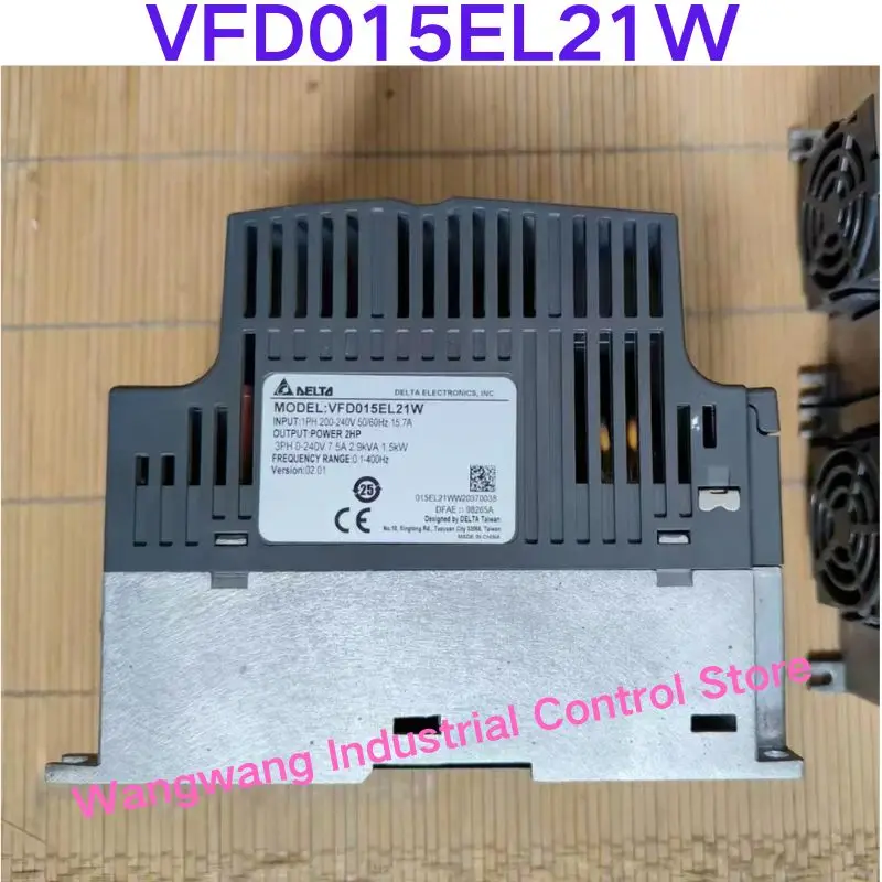 Second-hand test OK ，Variable frequency drive 1.5kw single-phase input VFD015EL21W