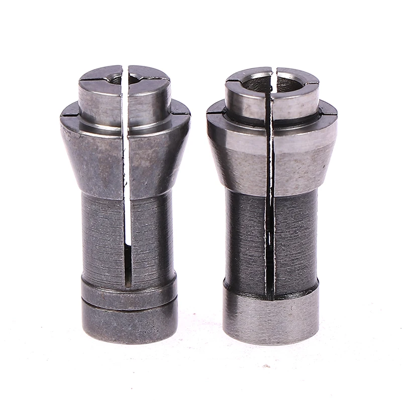 2pcs Trimming Engraving Machine Collet Chucks Die Grinder Router 3mm+6mm Bit Shank Adapter Holds Arbors Shanks Tools Woodwork