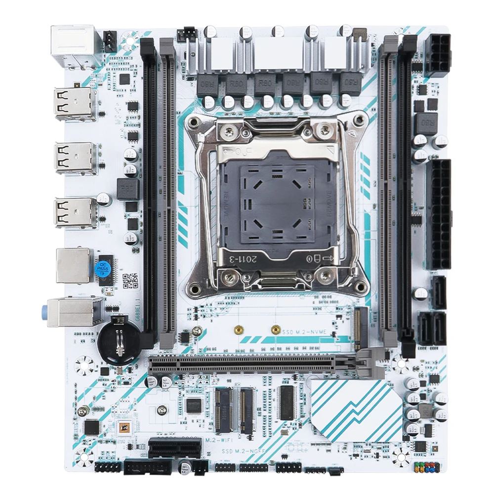 SOYO X99 اللوحة LGA 2011-3 مجموعة كيت Xeon E5 2680 V4 معالج وحدة المعالجة المركزية 32G = 2*16G DDR4 REG ECC ذاكرة الوصول العشوائي M.2 اسم للكمبيوتر