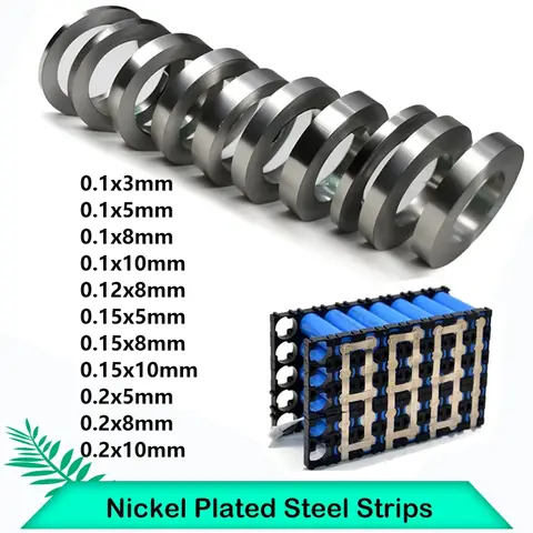 니켈 도금 스트립 18650 리튬 이온 배터리 니켈 시트 플레이트 0.1 0.12 0.15 0.2mm 스틸 벨트 스폿 용접기 배터리 용접기