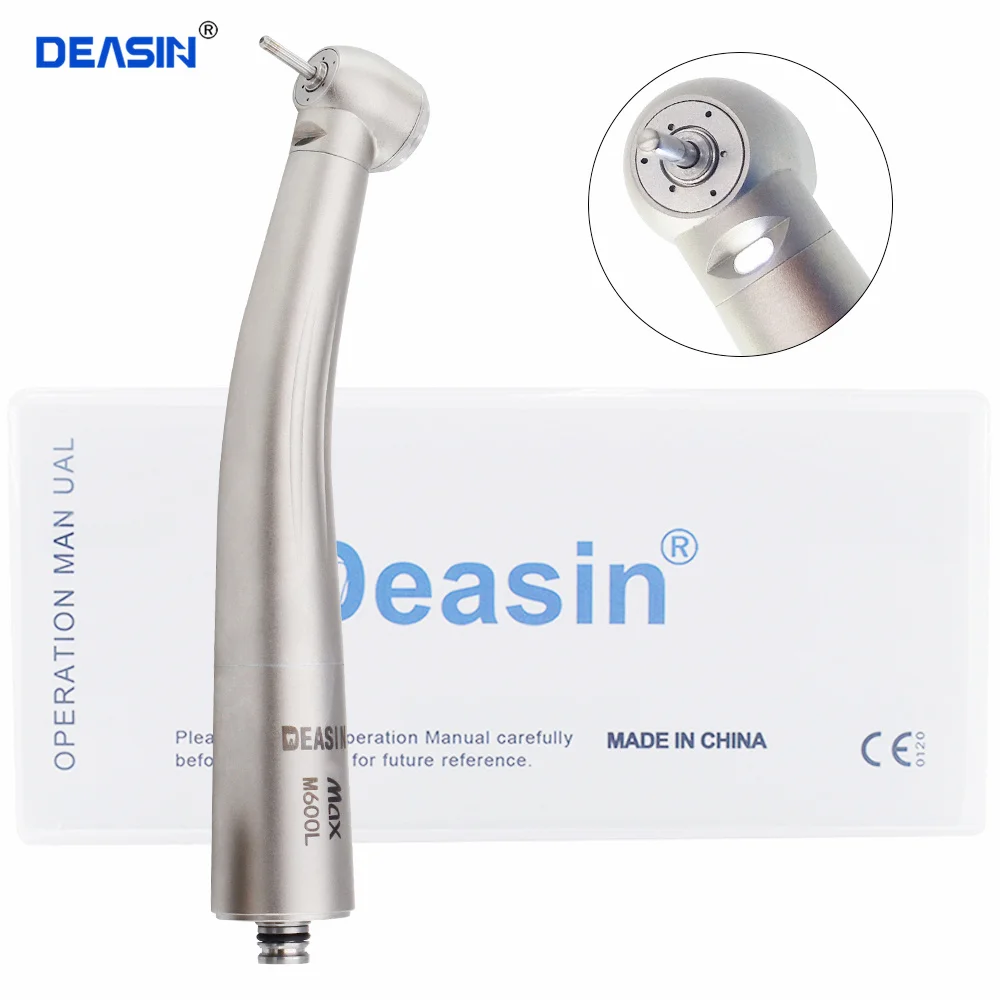 

NS* Type MAX M600L Dental LED Fibre Optic High Speed Handpiece Dental Air Turbine 6 Holes Coupler Fit