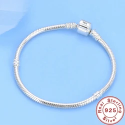 BABYLLNT 2024 New Fashion Jewelry 925 Sterling Silver Bracelet Snake Chain Bracelet Woman Jewelry Gift