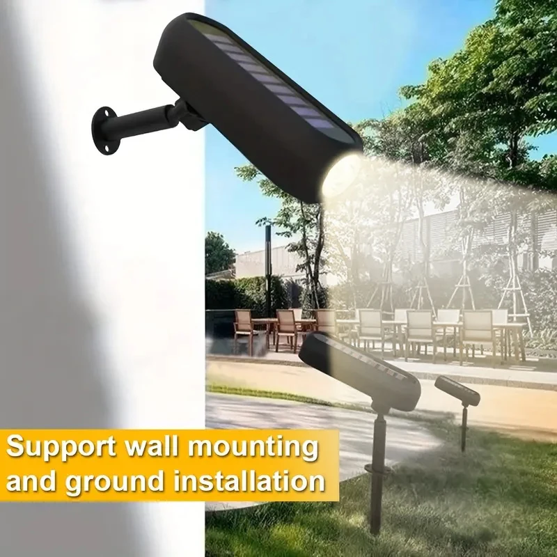 

Светодиодные солнечные точечные светильники для уличного сада, светодиодные солнечные фонари, водонепроницаемые, 3-режимные, ландшафтное освещение, настенный светильник, сад, двор, дерево, лужайка