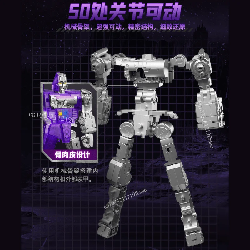 الأصلي Blokees محولات G1 Megatron عمل الشكل لعبة أسطورة الطبعة نسخة شفافة الجمعية أطقم منمذجة الهدايا #4