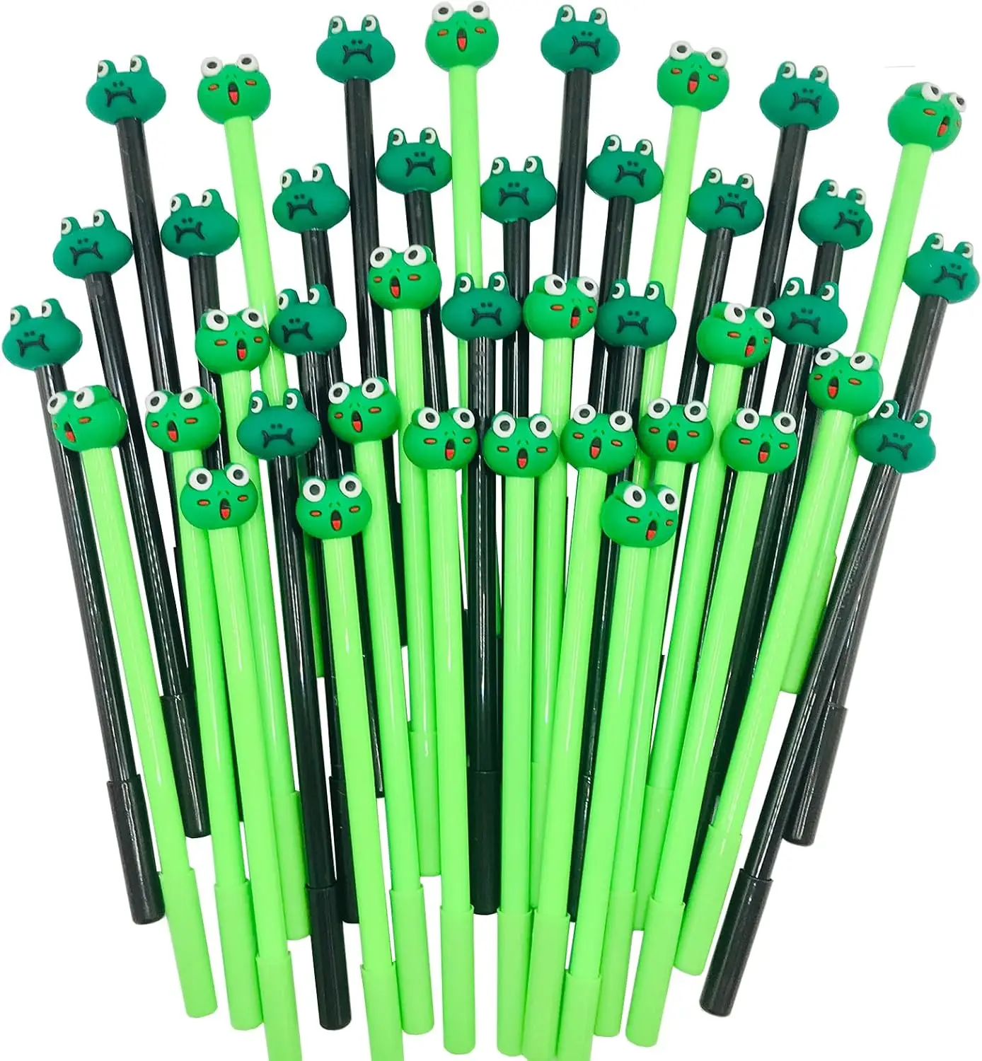 

24 Pcs Cute Frog Gel Ink Pens Fun Kawaii Animals Writing Tools 0.5 Mm Writing Supplies