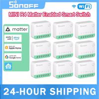 SONOFF MINIR4M Wifi Smart Switch Matter Light Switch Universal Breaker Smart Home Controller Work With Alexa Google Assistant