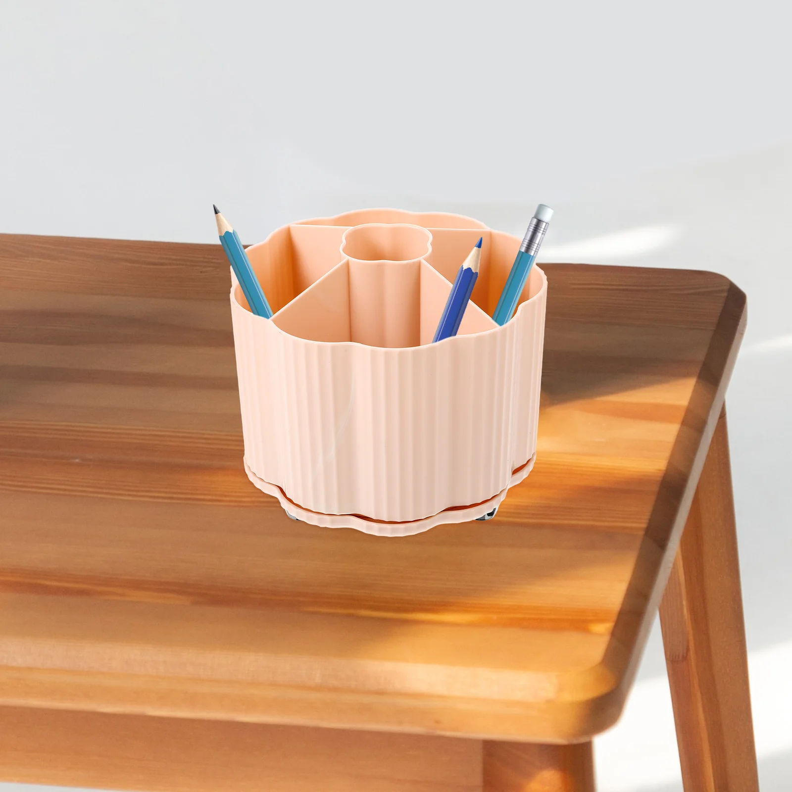 Pen Storage Box Makeup Brush Cup Pot Container Holder for Vanity Bucket Brushes