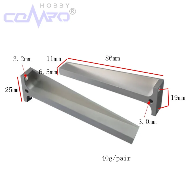 1 Pair CNC Duralumin Engine Mounting Bracket For Engine F3A UAV Fixed Wing RC Aircraft Model Plane