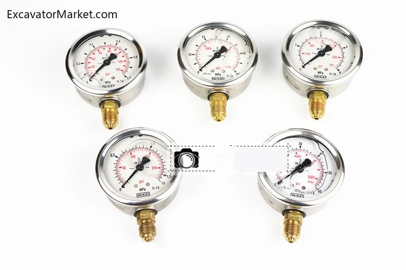 Pressure gauge shock-resistant stainless steel pressure gauge negative pressure vacuum gauge MPa For WIKA EN837-1