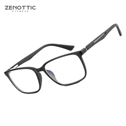 ZENOTTIC 2026 Fashion Anti-Blue-Light Blocking Glasses Men,Sport Square Optica Frame, Unisex Anti Glare Computer Glasses