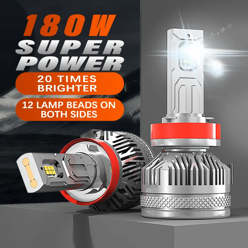 

H4 LED Headlight bulb 200W H1 H3 H7 H11 H8 H9 880 881 9005 HB3 9006 HB4 9012 9004 9007 9008 H13 Car Headlamps Canbus Auto Lamp