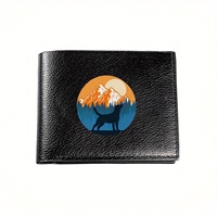 Wallet Mountain Dog Silhouette Stylish Wallet Design Business Mens Casual Elegant Simple Practical Quality Wallet Stylish Printi