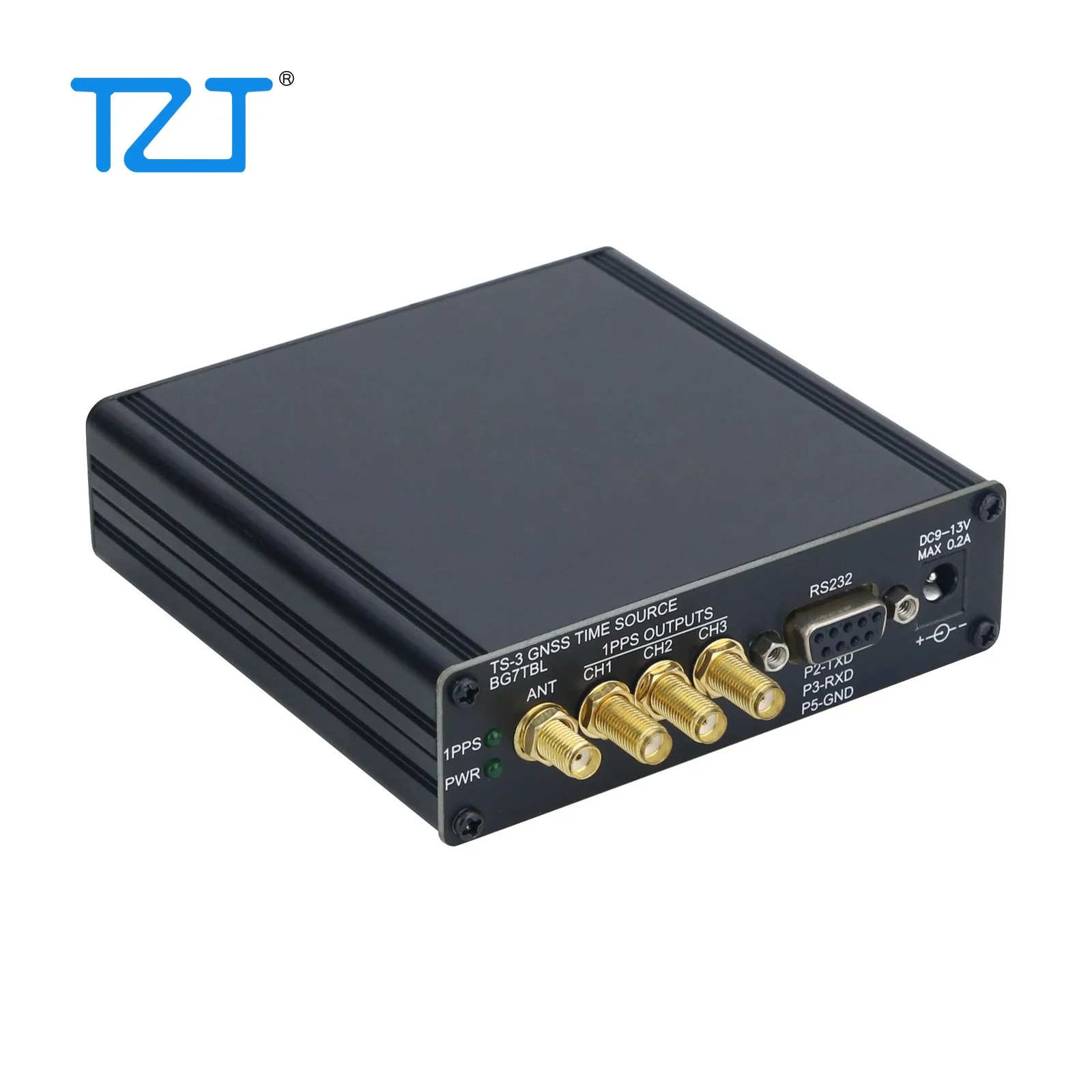 TZT BG7TBL TS-3 Time Source 1PPS 0-3.3V 3-Channel SMA Port GPS Modules LEA-M8T GNSS Beidou Second Pulse Timing Source