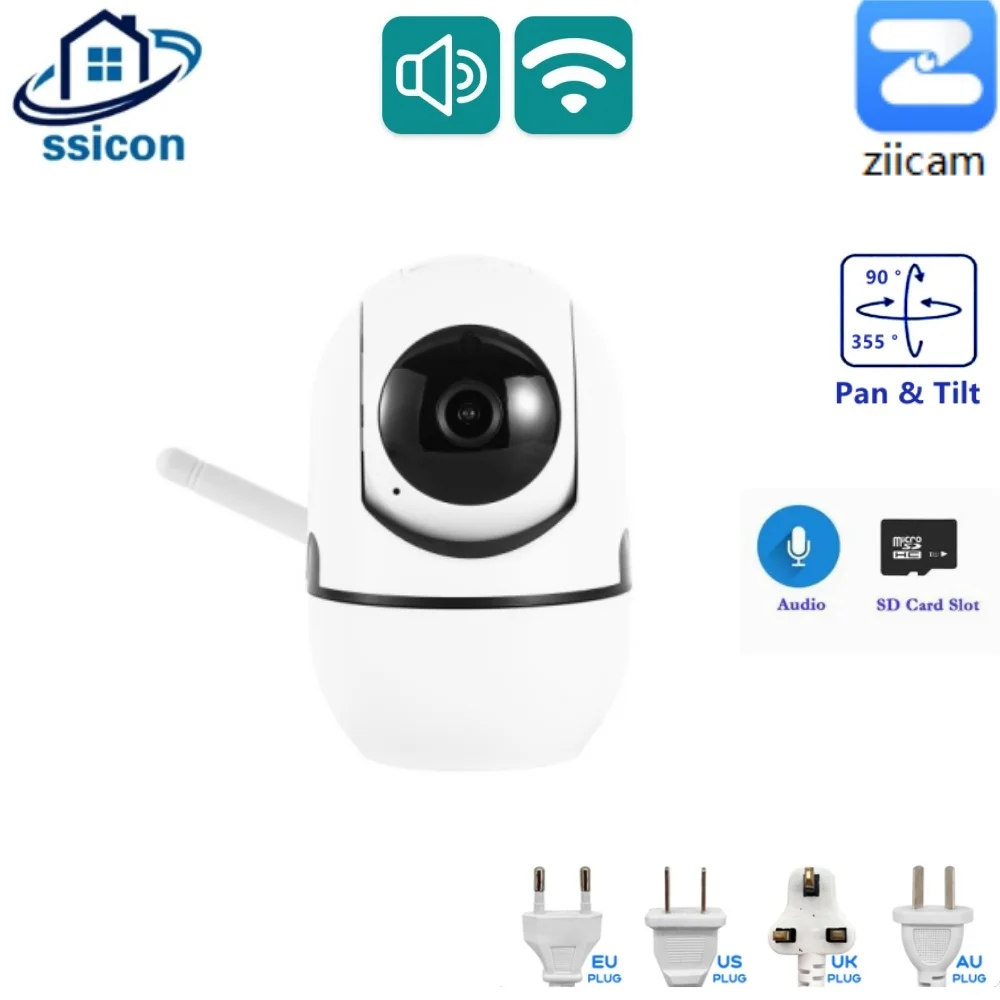 

1080P WiFi Indoor Pan/Tilt Smart Security Camera 2MP HD Infrared Night Vision MINI Home CCTV Camera Two Ways Audio