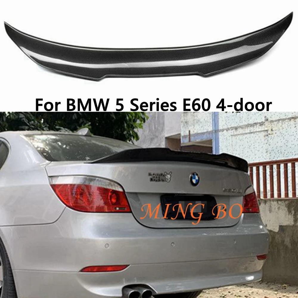 

For BMW 5 Series E60 4-door Saloon 525i 528i 530i 535i PSM Style Carbon Fiber Forged carbon Rear Spoiler Trunk Wing 2004-2009