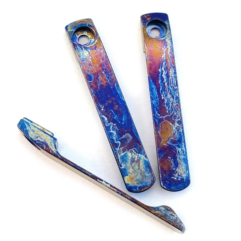 Cuchillo hecho de aleación de titanio CNC, abrazadera trasera con Clip de bolsillo integrado para Spyderco Para3 ligero Sire Autonomy1 Manix 2 LW Watu