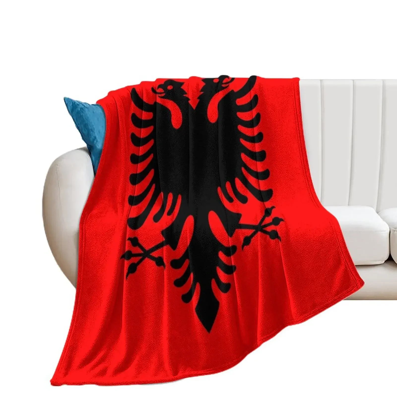 Flag of Albania Throw Blanket decorative Decorative Beds Blankets