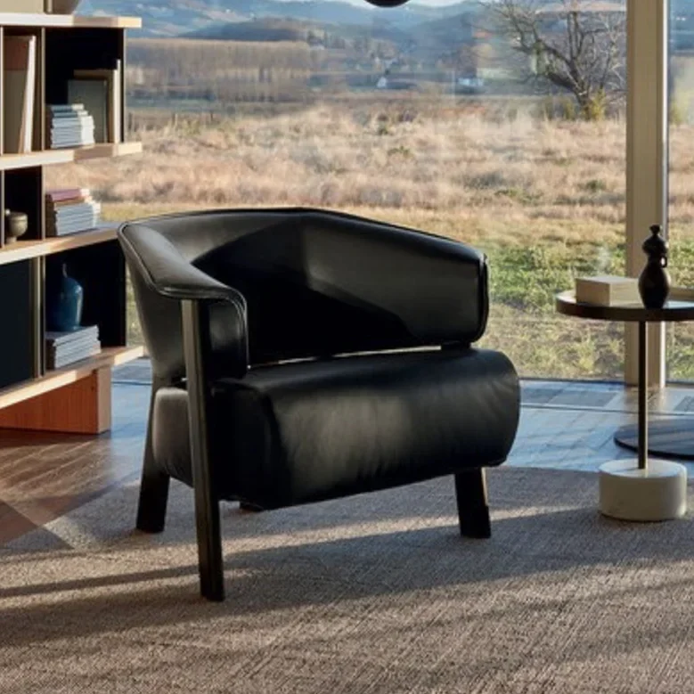 

Винтажный одноместный диван-кресло из цельного дерева, антикварный американский дизайнерский тканевый стул для гостиной, кресло для отдыха