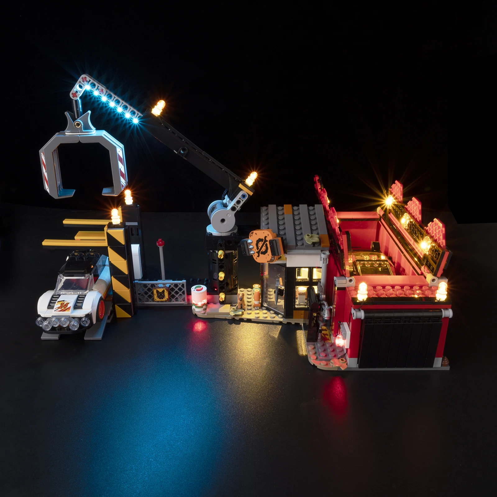 LED Light Kit for Scrapyard with Cars 60472 Model Toy Set Not Include Building Blocks