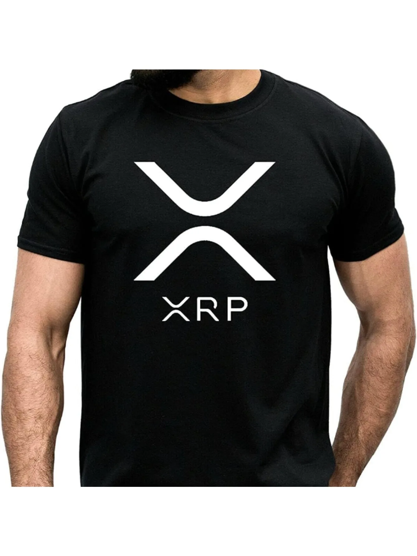 

XRP Ripple T-Shirt Gift for Traders - Investors Moon Bull Market Men Short Sleeve