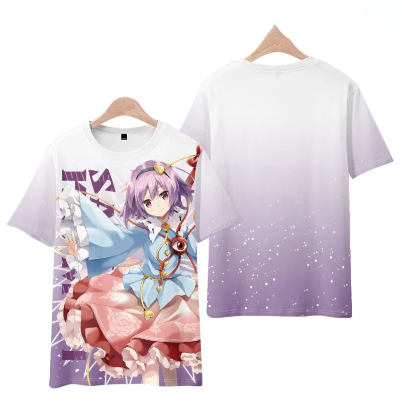 Game Touhou Project Cosplay T-Shirt 3D Hakurei Reimu Print Anime Cartoon Tees Summer Men Women Harajuku Short Sleeve Y2k Top