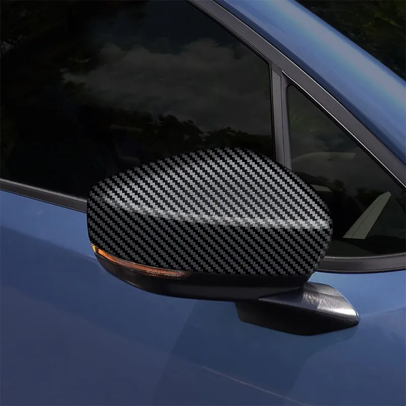 Car rearview mirror protective cover made of ABS material with carbon fiber pattern For Subaru Forester 2025