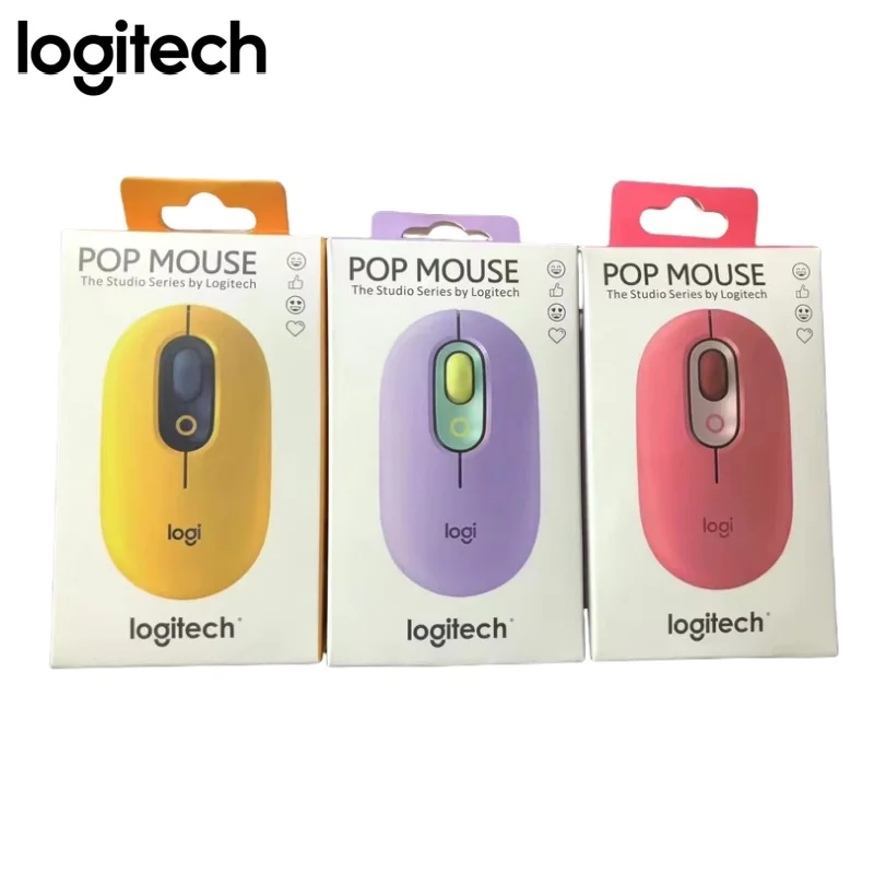 Logitech POP Mouse Inalámbrico Bluetooth Ratón Silencioso iPad Tablet Laptop Oficina