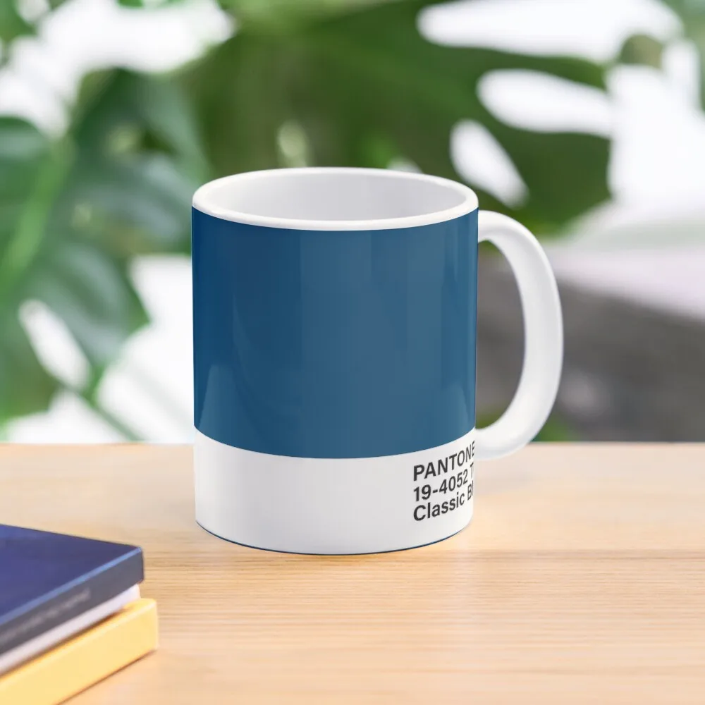 Pantone 19 4052 Tcx Classic Blue Classic  Mug Coffee Picture Cup Handle Round Tea Design Photo Gifts Simple Image Printed