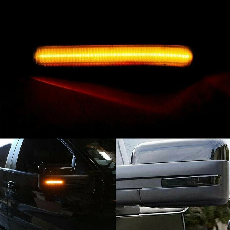 Car LED Dynamic Turn Signal Light Rearview Side Mirror Light For Ford F-Series F-150 F150 2009-2014 SVT Raptor