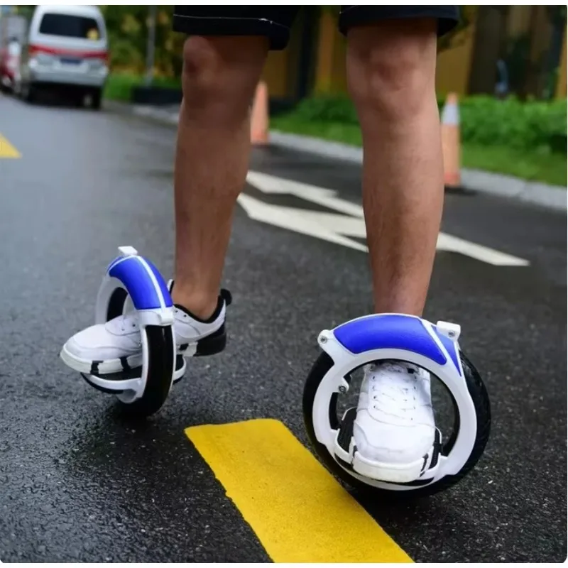 X12 Hotwheel Split Track Roller Skate, Non-Inflatable PU Silent Portable Travel Skateboard for Outdoor Sports