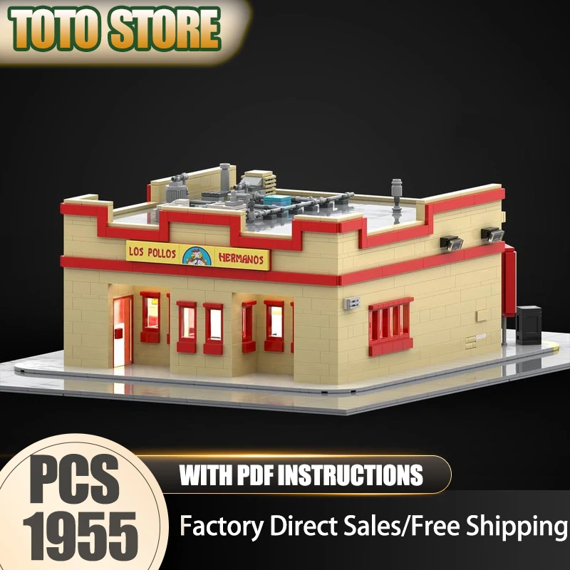 都市の街並みモックビルディングブリックレストランを破壊するモデルテクノロジーモジュラーブロックおもちゃDIY組み立てクリスマスセットギフト