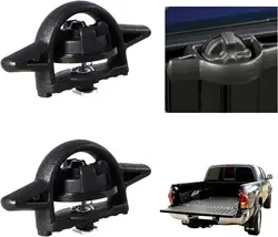 2Pcs Car Tie Down Anchors Bed Cleat PT278-35112 For Toyota Tacoma Tundra Jeep Gladiator Ram Rail System Black Auto Accessories