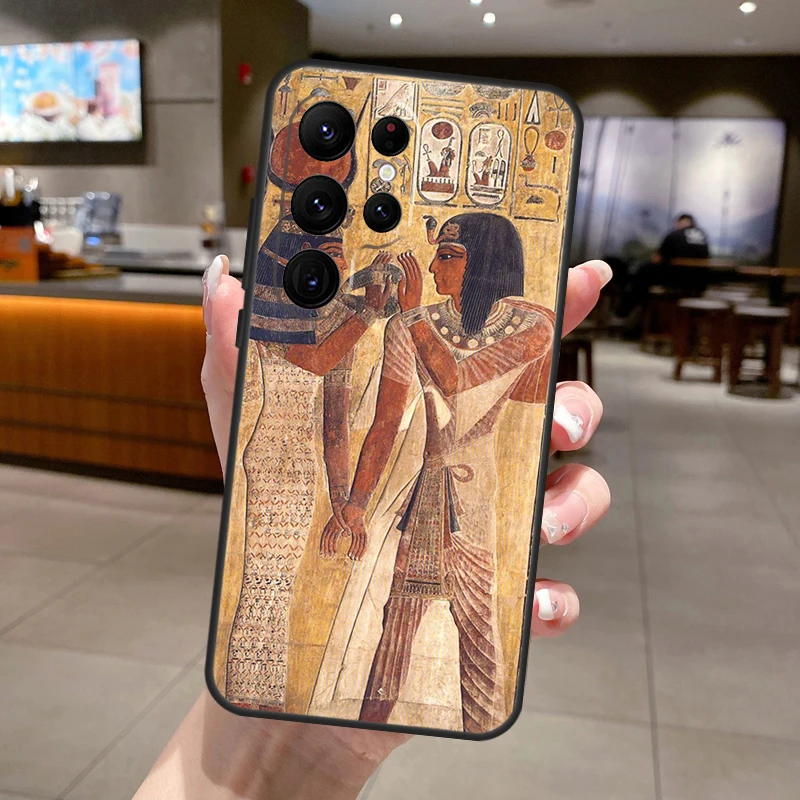 エジプトファラオ壁画柄スマホケース Samsung Gala - Phone Cases Egypt のレビューと価格