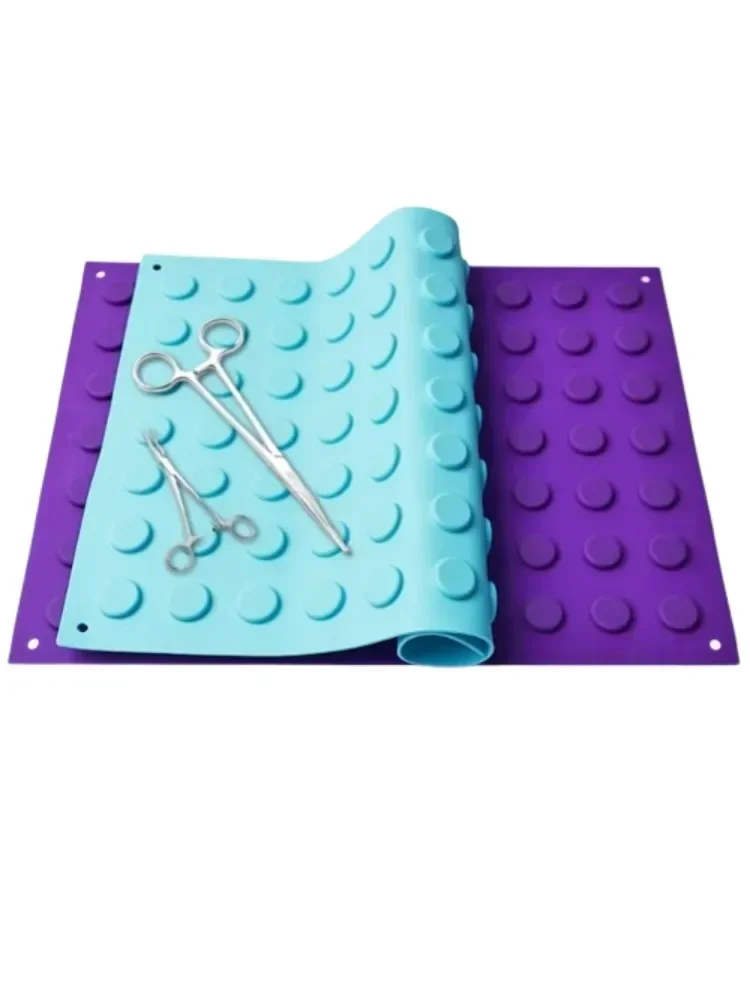 

New Arrivals Green/Purple/Blue Surgical Magnetic Instrument Mats/ Pad for Surgical Instruments Flexible and Non-Slip Trays/ Hots