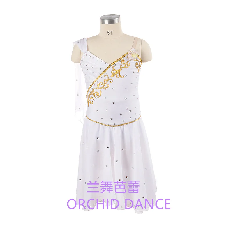 

Unique Design Adult Girls Dying Stage Wear Lyrical Contemporary White Ballet Costumes