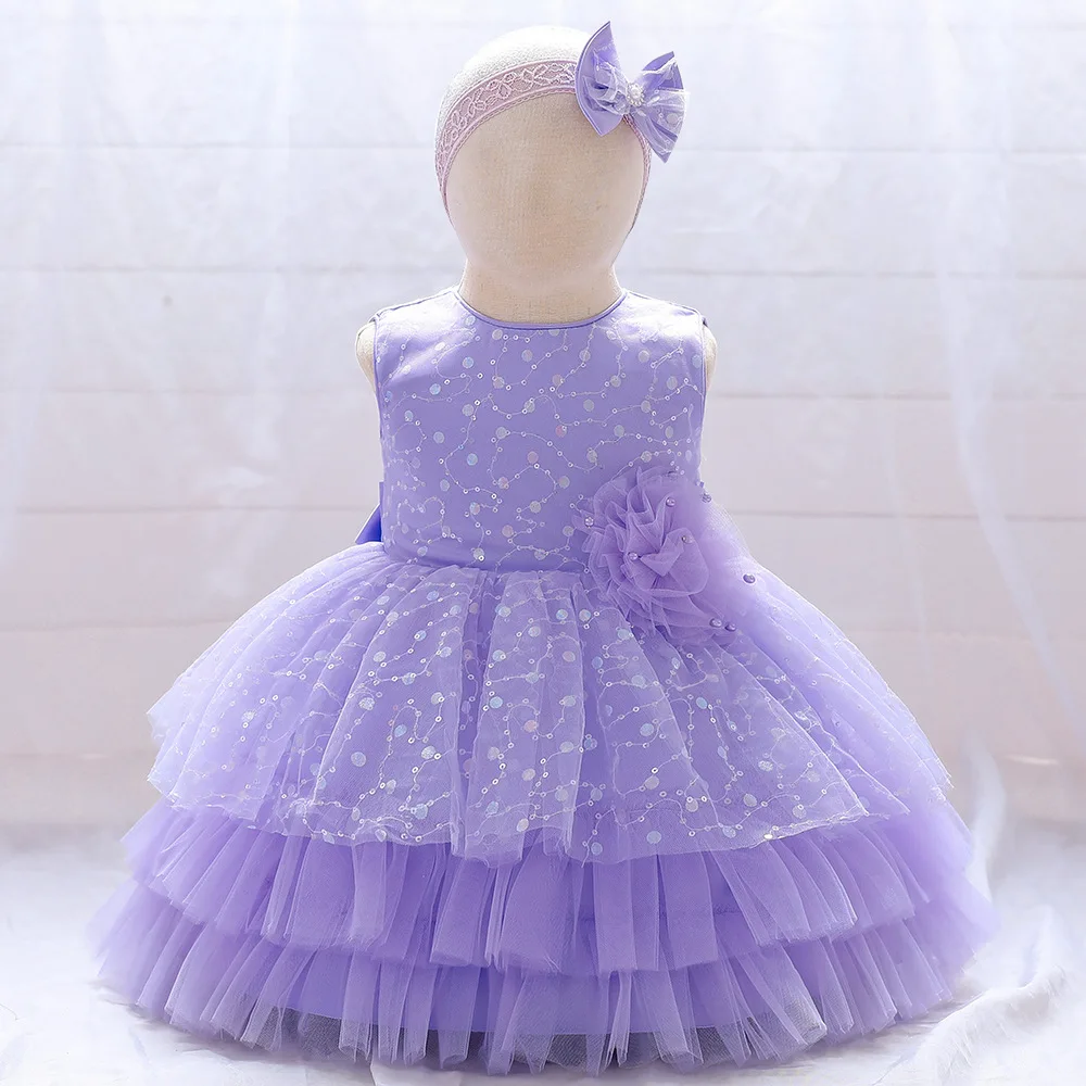 

Girls Party Dresses 7 Colors 80cm-120cm Kid Vestidos Princess Dress Baby Ball Gown Piano Performance Wedding Birthday