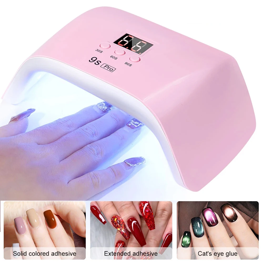 LINMANDA 120 واط LED مجفف الأظافر UV LED مسمار مصباح مع شاشة الكريستال السائل المهنية LED مسمار مصباح هلام مسمار مصباح LED الأشعة فوق البنفسجية مجفف الأظافر