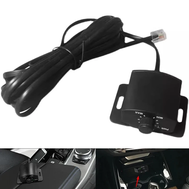 1Pcs Car Audio Volume Control Knob Remote Bass Controller With Cable Amplifier Accessory
