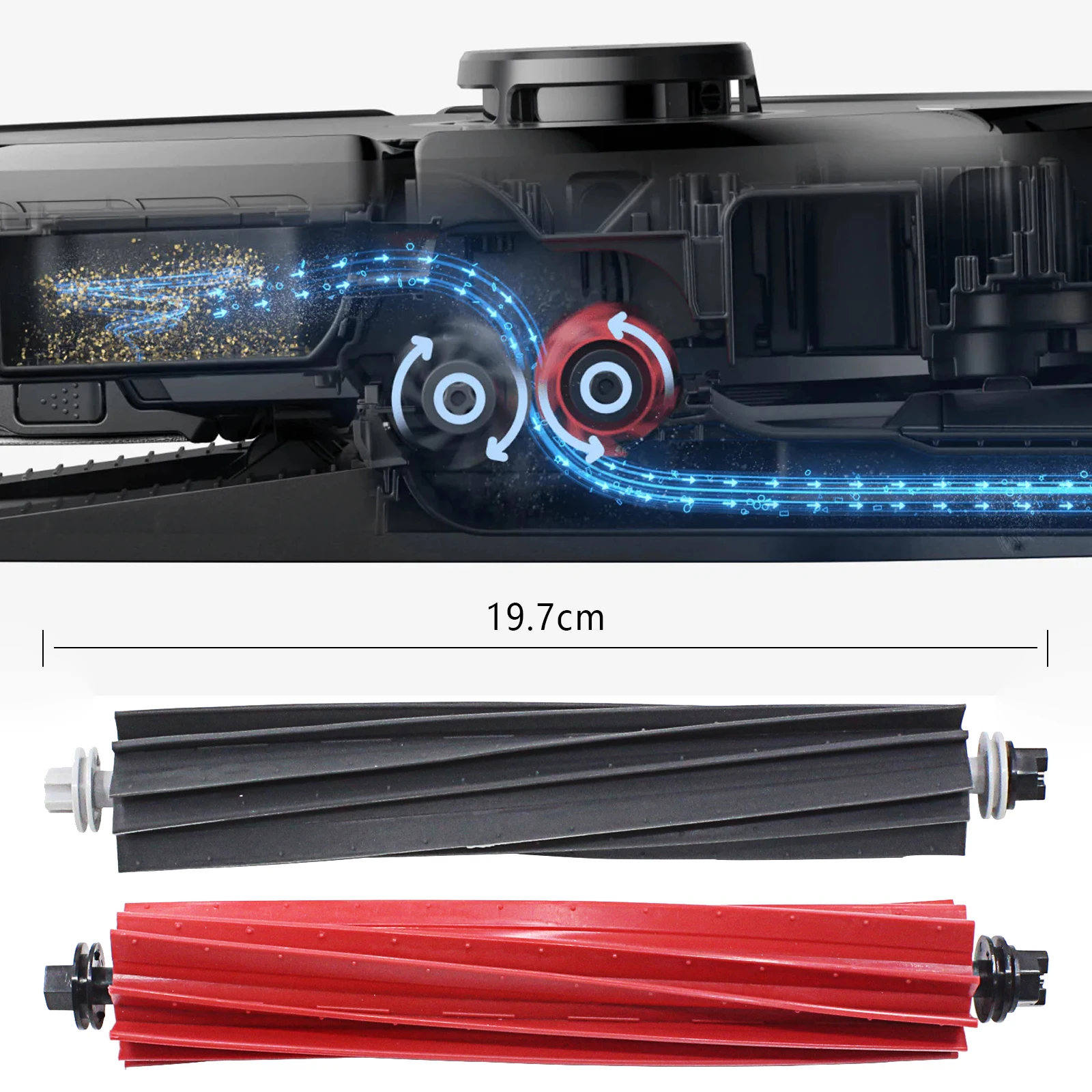 Original Roborock Accessories Main Brush*2 for S8, S8+, S8 Pro Ultra, Q5 Pro, Q5 Pro+, Q8 Max, Q8 Max+ image 5