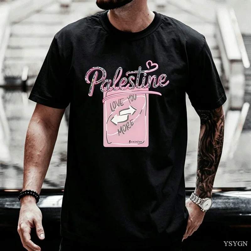 Men's T-shirt Summer Graphic Tees Cotton Round Neck Short Sleeve T Shirt Y2k Clothes Stand Tshirt Man Woman Streetwear Tops