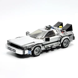 408pcs Moc DeLorean Back To The Future Time Machine Machine Sport Car Building Blocks Fit Bricks Toy for Children Gifts 10300