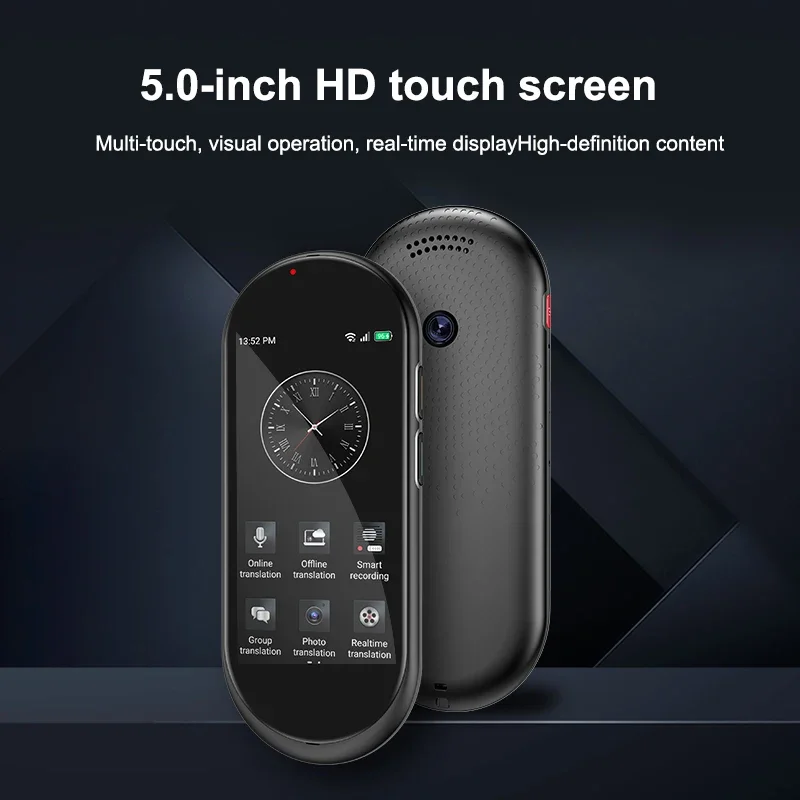 2025  Smart AI Translator 4G Touch Screen Offline Language Device Android Portable Real-Time