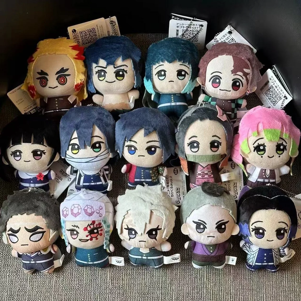 New 10cm Anime Demon Slayer Tomioka Giyu Kamado Tanjirou Kamado Nezuko Agatsuma Zenitsu Shinazugawa Genya Plush Toy Doll Gift