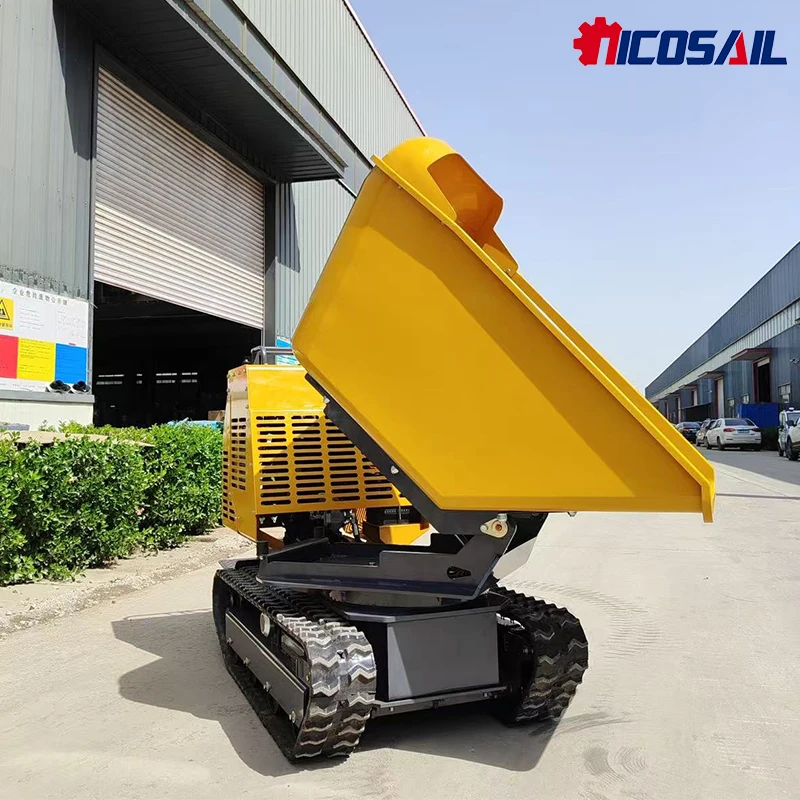 

Custom CE Certified 1200kg Crawler Rotary Dumper Durable Heavy Duty Construction Machinery